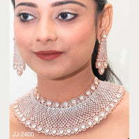 Jain Jewellers American Diamond Jewellery Necklace Set