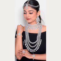 Jain Jewellers American Diamond Jewellery Bridal Set