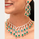 Jain Jewellers American Diamond Jewellery Necklace Set - 11061895