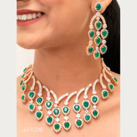 Jain Jewellers American Diamond Jewellery Necklace Set - 11061895