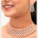 Jain Jewellers American Diamond Jewellery Necklace Set - 11061897