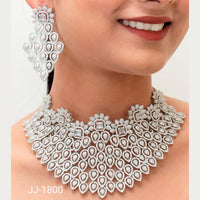 Jain Jewellers American Diamond Jewellery Necklace Set - 11061901