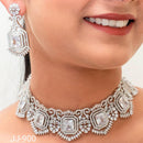 Jain Jewellers American Diamond Jewellery Necklace Set - 11061903