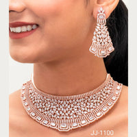 Jain Jewellers American Diamond Jewellery Necklace Set - 11061909