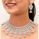 Jain Jewellers American Diamond Jewellery Necklace Set - 11061918