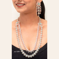 Jain Jewellers American Diamond Jewellery Necklace Set - 11061920