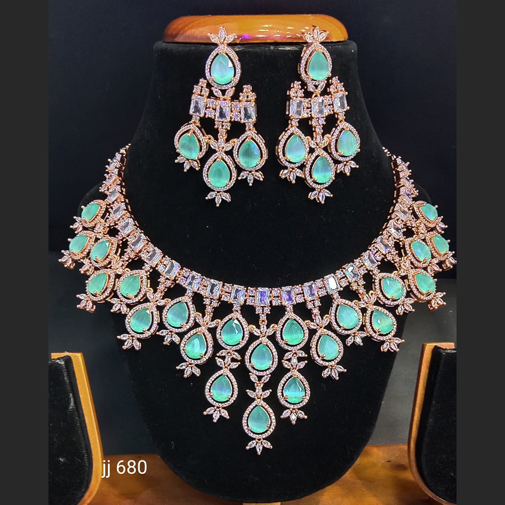 Jain Jewellers American Diamond Jewellery Necklace Set