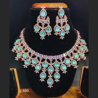 Jain Jewellers American Diamond Jewellery Necklace Set