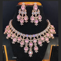 Jain Jewellers American Diamond Jewellery Necklace Set