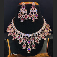 Jain Jewellers American Diamond Jewellery Necklace Set