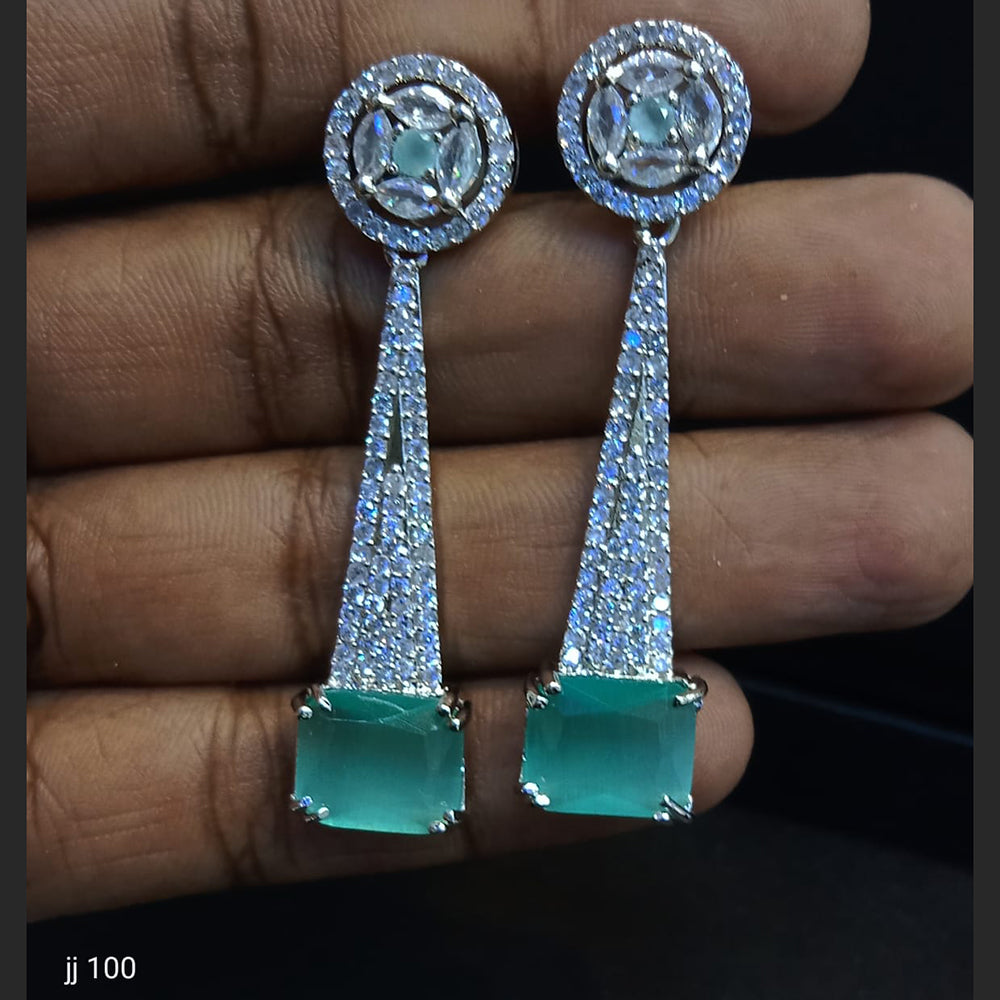 Jain Jewellers Ad Stone Dangler Earrings