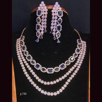 Jain Jewellers American Diamond Necklace Set