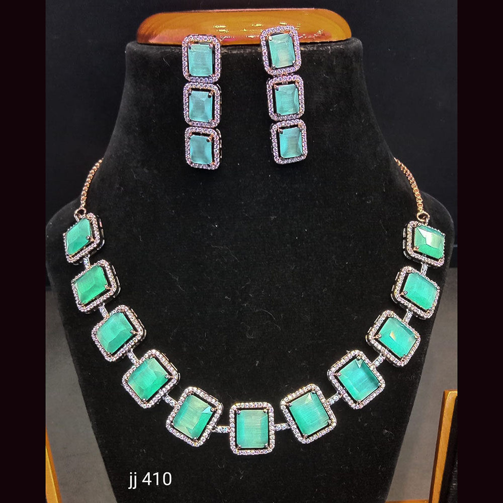 Jain Jewellers American Diamond Necklace Set