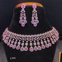 Jain Jewellers American Diamond Necklace Set