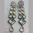 Jain Jewellers Gold Plated Kundan Stone Dangler Earrings