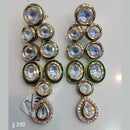 Jain Jewellers Gold Plated Kundan Stone Dangler Earrings