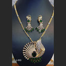 Gold Plated American Diamond Necklace Set - 11062140
