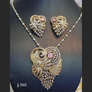 Gold Plated American Diamond Necklace Set - 11062141