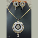 Jain Jewellers Ad Stone Pendant Set - 11062165