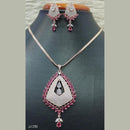 Jain Jewellers Ad Stone Pendant Set - 11062168