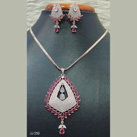 Jain Jewellers Ad Stone Pendant Set - 11062168