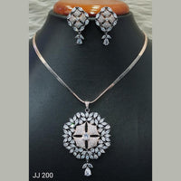 Jain Jewellers Ad Stone Pendant Set - 11062175