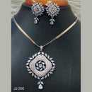 Jain Jewellers Ad Stone Pendant Set - 11062176