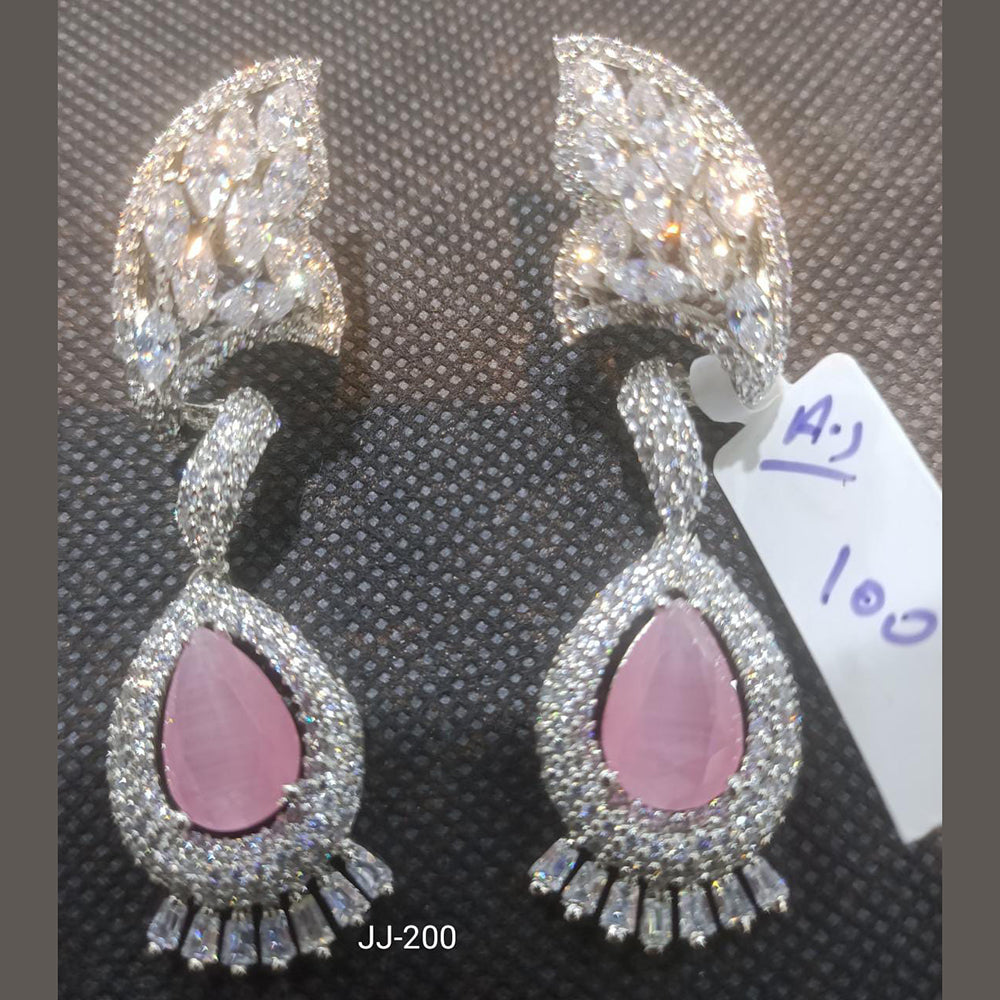 Jain Jewellers Ad Stone Dangler Earrings - 11062201