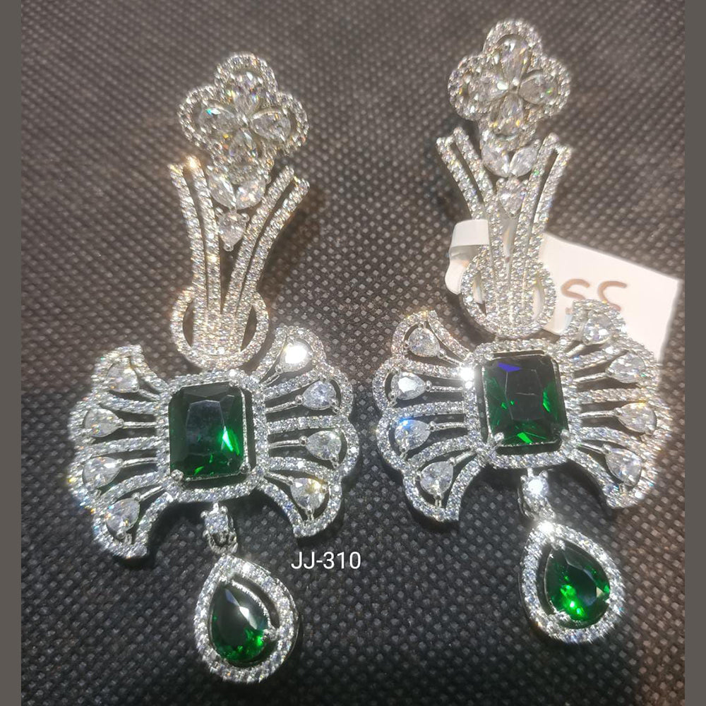Jain Jewellers Ad Stone Dangler Earrings - 11062207
