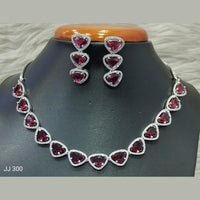 Jain Jewellers American Diamond Necklace Set