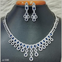 Jain Jewellers American Diamond Necklace Set