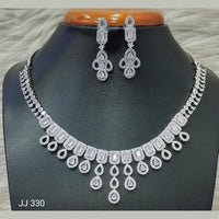 Jain Jewellers American Diamond Necklace Set