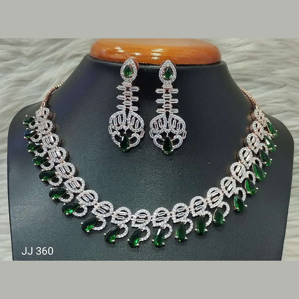 Jain Jewellers American Diamond Necklace Set