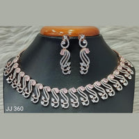 Jain Jewellers American Diamond Necklace Set