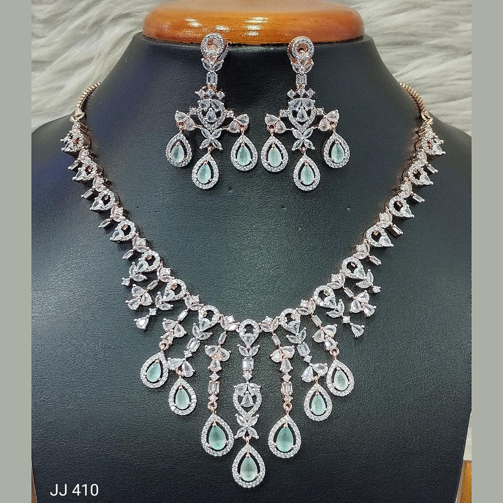 Jain Jewellers American Diamond Necklace Set