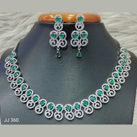 Jain Jewellers American Diamond Necklace Set