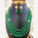 Jain Jewellers Gold Plated American Diamond Necklace Set