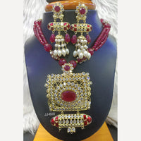 Jain Jewellers Gold Plated American Diamond Necklace Set