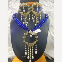 Jain Jewellers Gold Plated American Diamond Necklace Set