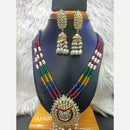 Jain Jewellers Gold Plated American Diamond Necklace Set