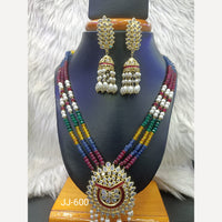 Jain Jewellers Gold Plated American Diamond Necklace Set