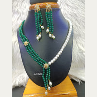 Jain Jewellers Gold Plated American Diamond Necklace Set