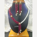 Jain Jewellers Gold Plated American Diamond Necklace Set