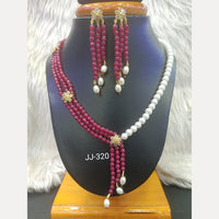 Jain Jewellers Gold Plated American Diamond Necklace Set