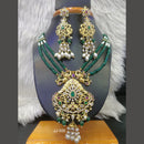 Jain Jewellers Gold Plated American Diamond Necklace Set