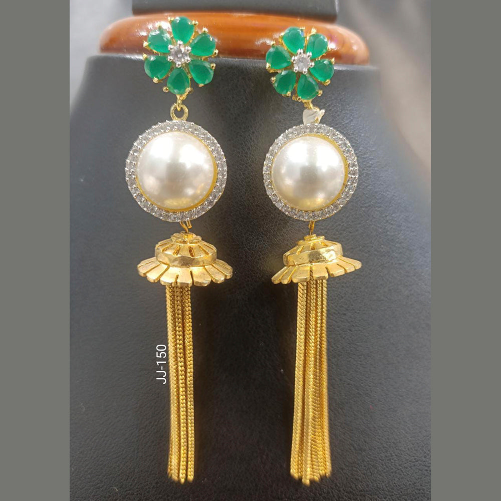 Jain Jewellers Ad Stone Dangler Earrings - 11062257