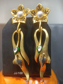 Jain Jewellers Kundan Stone Dangler Earrings - 11062260