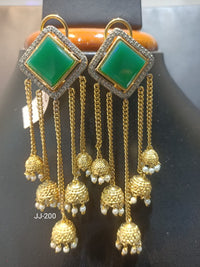 Jain Jewellers Ad Stone Dangler Earrings - 11062264