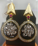 Jain Jewellers Ad Stone Dangler Earrings - 11062267