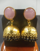 Jain Jewellers Crystal Stone Jhumkis Earrings - 11062270
